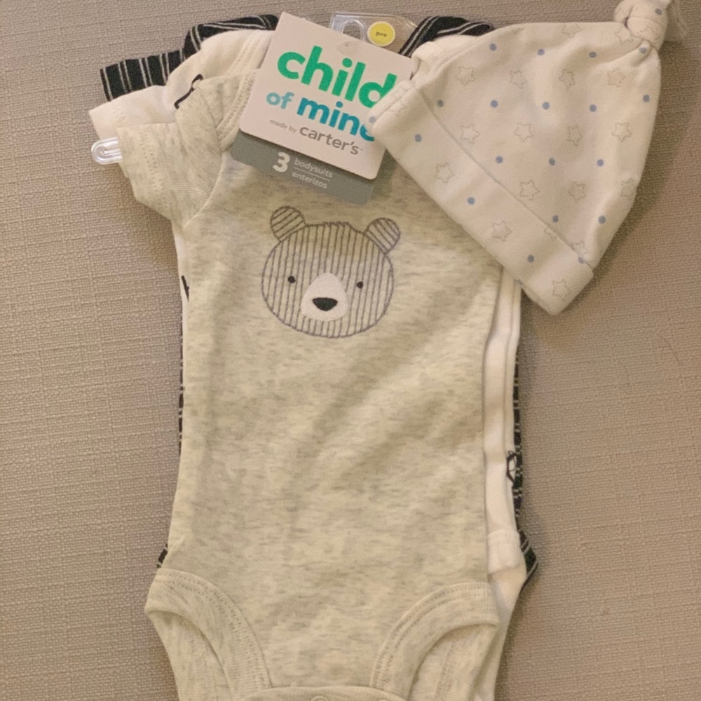Carters Premie Onesies New